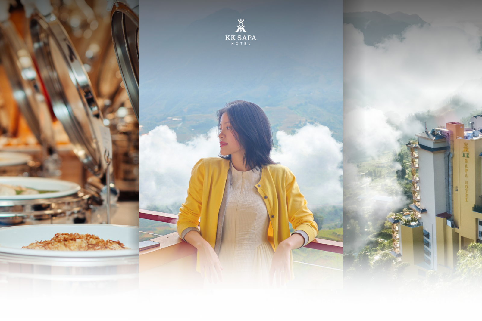 Experience Peak Luxury at KK Sapa Hotel: Four-Season Heated Pool and Stunning Mountain Vistas.